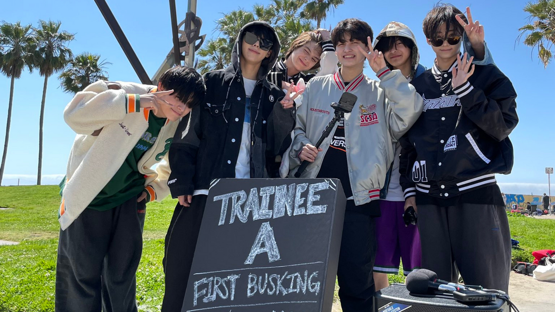 Trainee A’s First Busking Event in LA! 