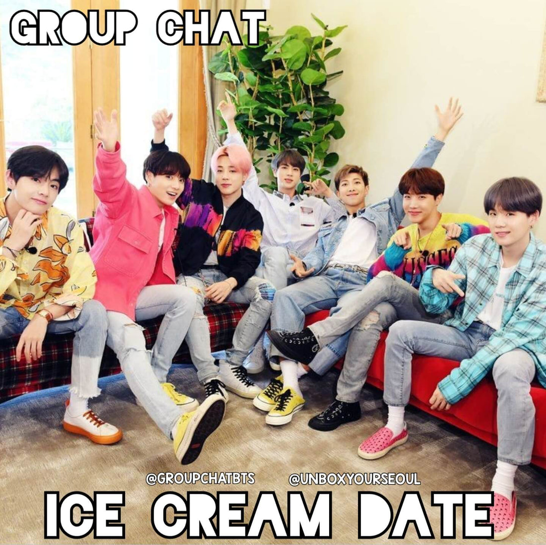 [Group Chat BTS] Ice Cream Date