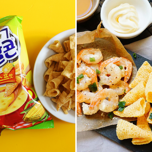 Korean Crisp Competition: Corn Soup VS Shirmp Mayo