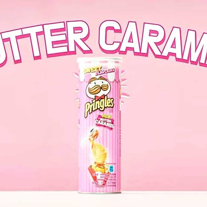 Pinky Caramel Pringles Korean Limited Edition