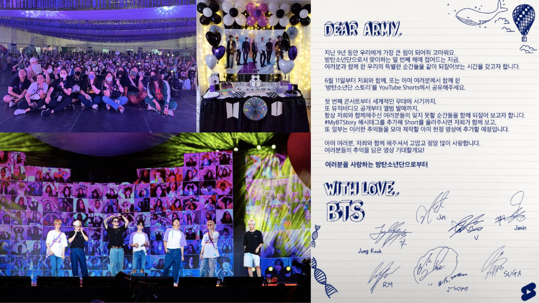 BTS handwritten letter, BTS online meeting, ARMY fan meeting