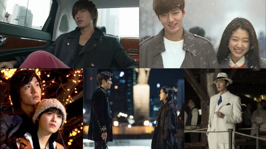 A series of images of Lee Min Ho's past k-drama roles