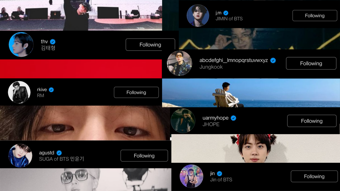 BTS ON INSTAGRAM: FINALLY THEIR PERSONAL INSTAGRAM ACCOUNTS ☑️