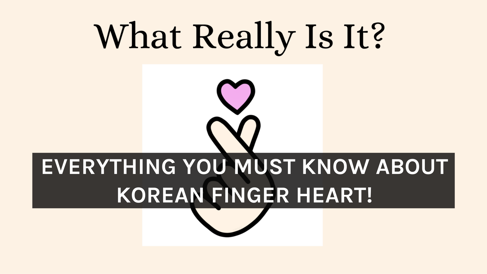 Korean love heart | Poster